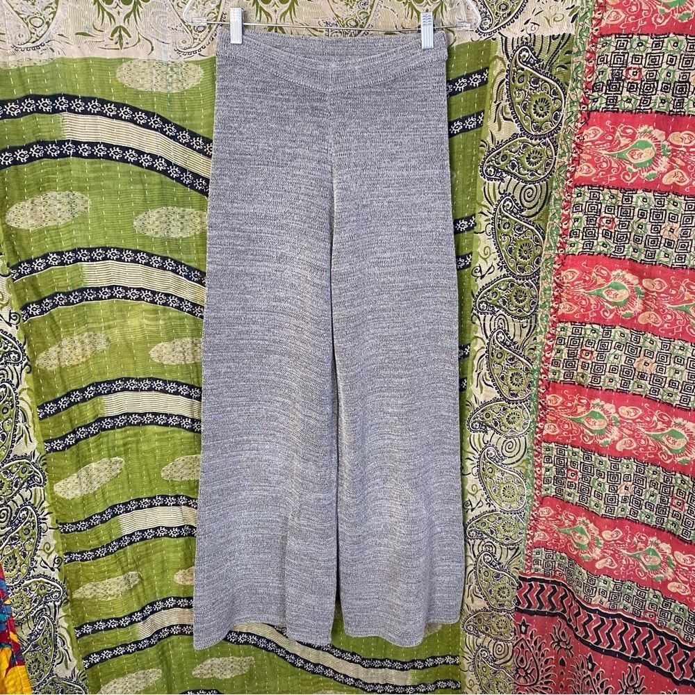 LAST CHANCE Rare Simon Miller Heather Gray Knit Wide Leg Pants Size Medium